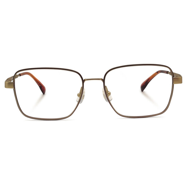 Golden Color Square Shape Eyeglasses