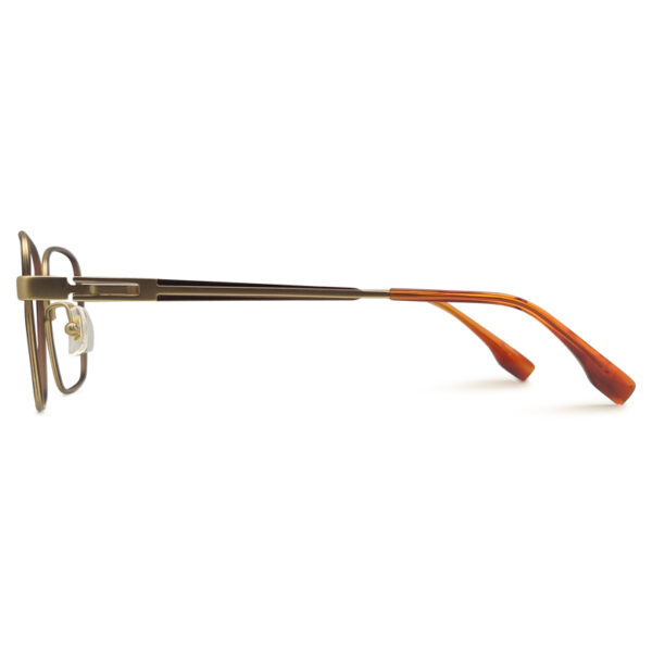 Golden Color Square Shape Eyeglasses