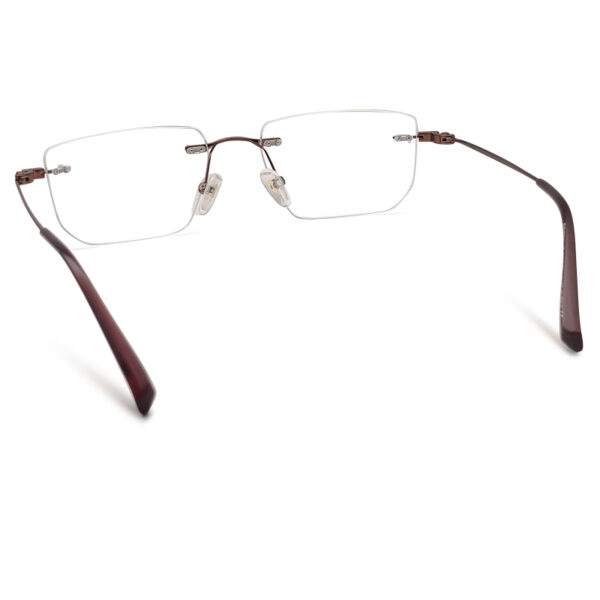 Brown Colour Rimless Eyeglass Frame