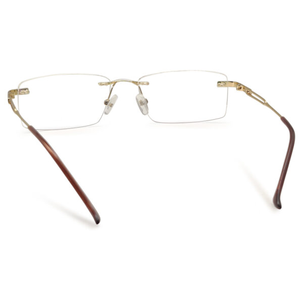 Golden Colour Rimless Eyeglass Frame
