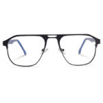 Double Bridge Blue Eyeglass