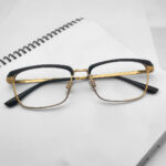 New Rectangle Shape Metal Eyeglasses
