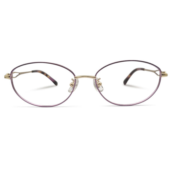 New Oval Shape Purple Color Ladies Eyglasses