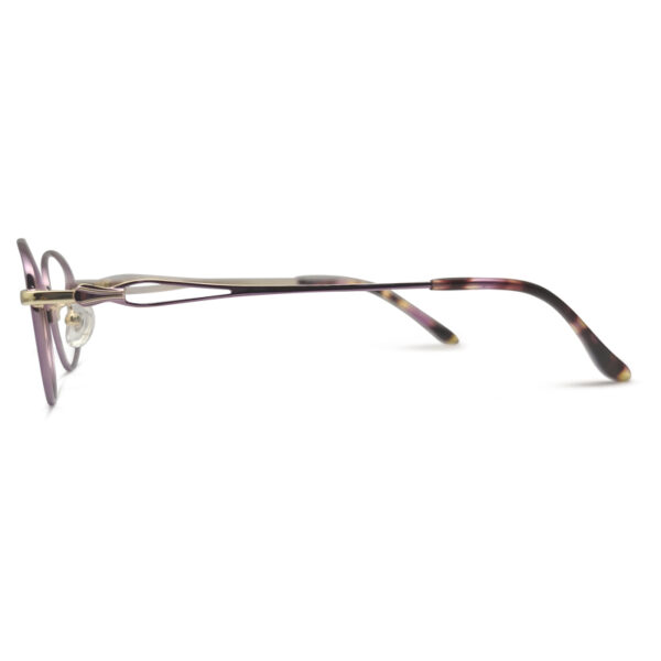 New Oval Shape Purple Color Ladies Eyglasses