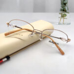 New Brown Half Rim Women’s Eyeglasses