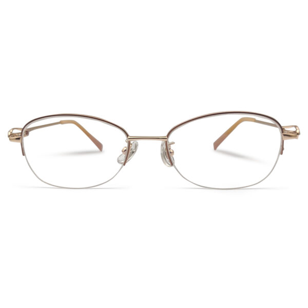 New Brown Half Rim Women’s Eyeglasses