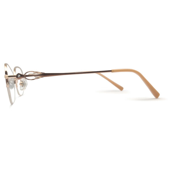 New Brown Half Rim Women’s Eyeglasses