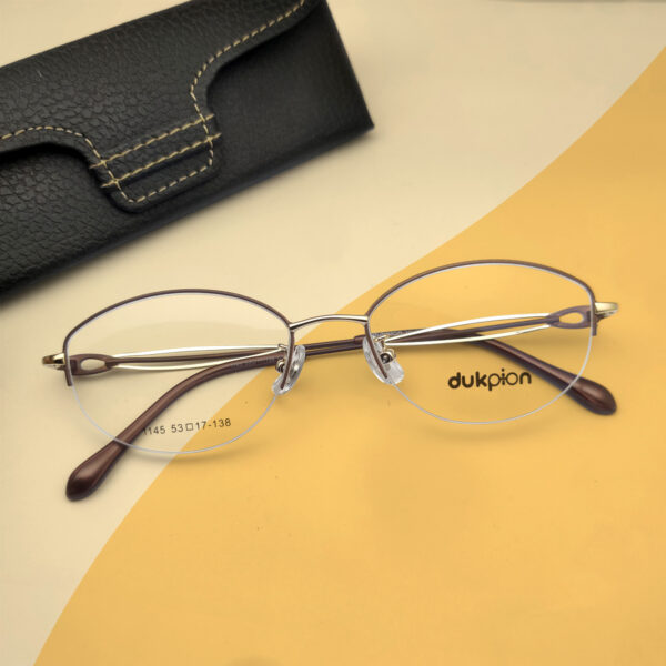 New Brown Half Rim Women’s Eyeglasses