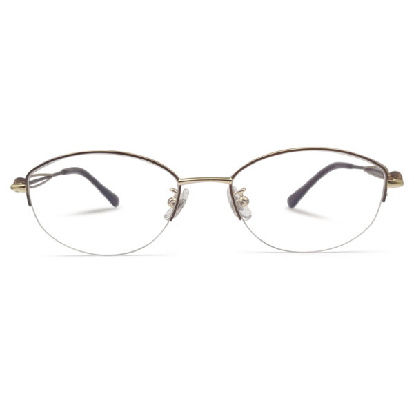 New Brown Half Rim Women’s Eyeglasses