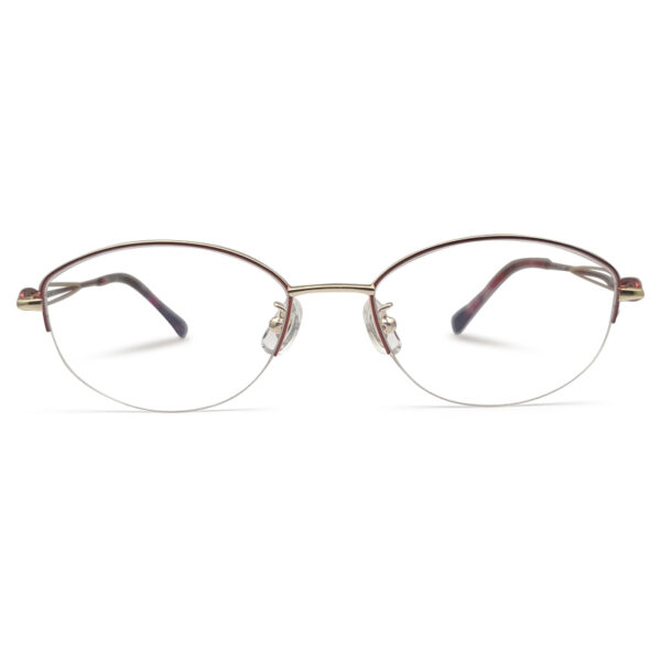 New Red Half Rim Women's Eyeglasses