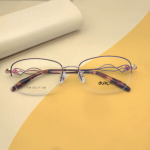 New Red Half Rim Women’s Eyeglasses