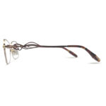 New Red Half Rim Women’s Eyeglasses