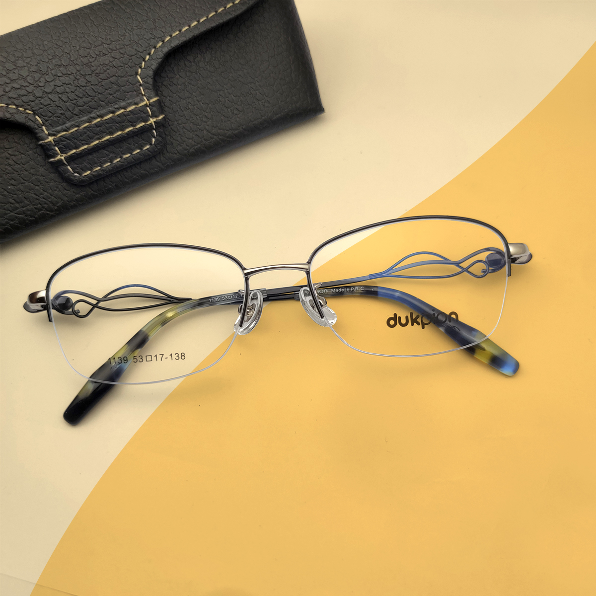 New Black Half Rim Women’s Eyeglasses