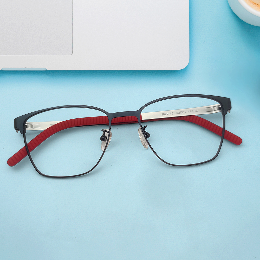 Designer Square Frame Eyeglasses