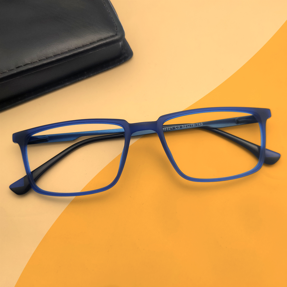 Modern Rectangle Fiber Frame Glasses