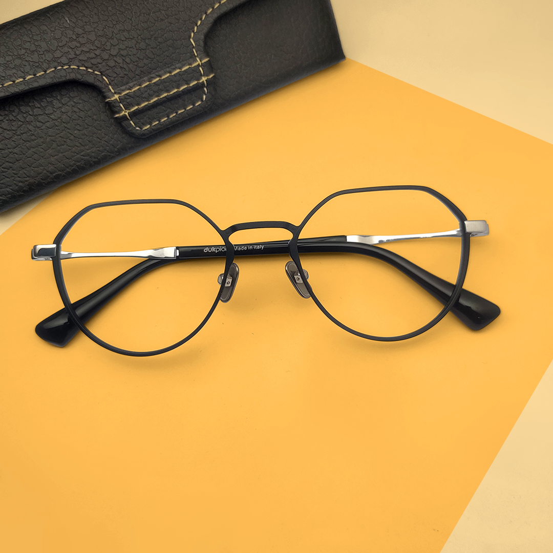 High Quality Semi Round Metal Eyeglasses