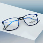 New Blue Color Square Eyeglass