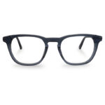 Round Shape Blue Transparent Eyeglass