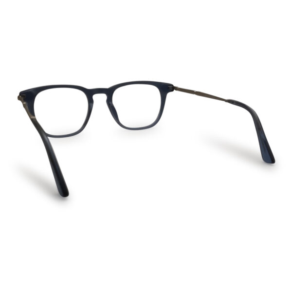 Round Shape Blue Transparent Eyeglass