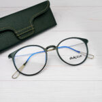New Black Semi Round Eyeglasses
