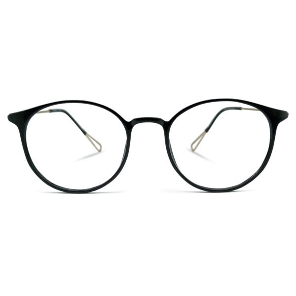 New Black Semi Round Eyeglasses