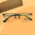 Stylish Titanium Rectangle Frame eyeglasses