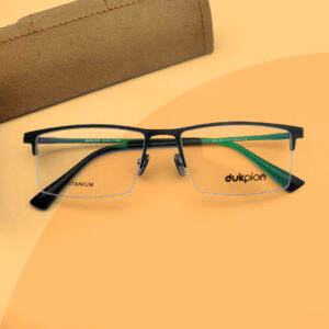 Stylish Titanium Rectangle Frame eyeglasses
