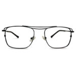 Double Bridge Metal Eyeglasses