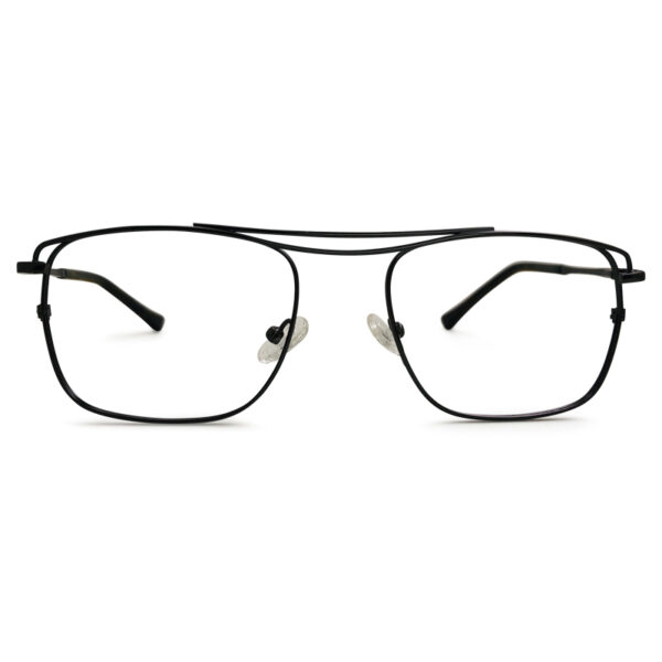 Double Bridge Metal Eyeglasses