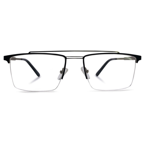 Half Rimless Double Bridge Eyeglasses
