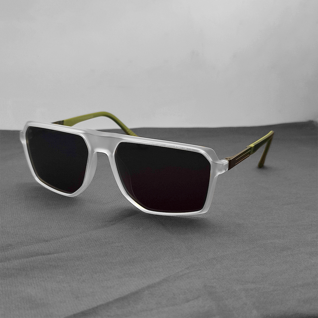 New Arrived Transparent Colour Square Shape Sunglasses