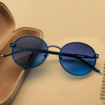 Round Blue Sunglass