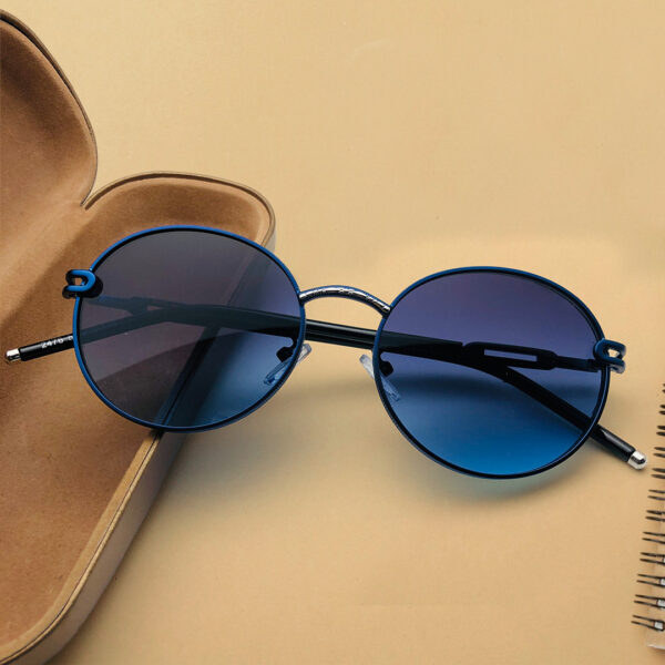 Round Blue Sunglass