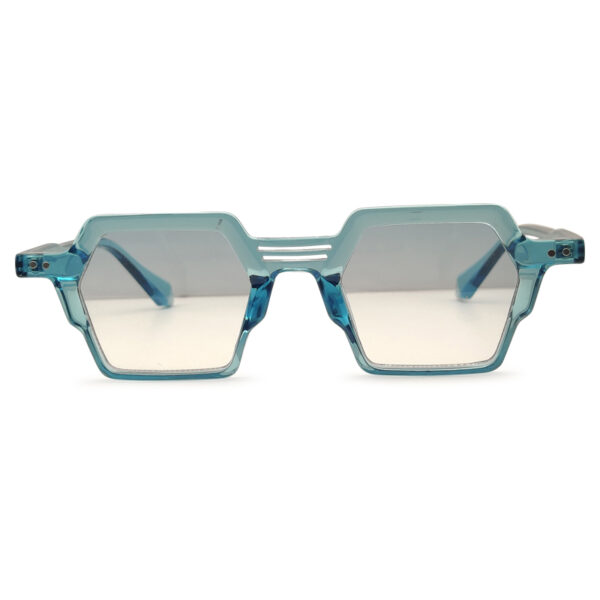 Blue Transparent Women Sunglass