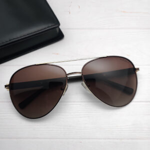 Double Bridge Brown Sunglasses