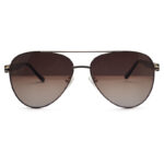Double Bridge Brown Sunglasses