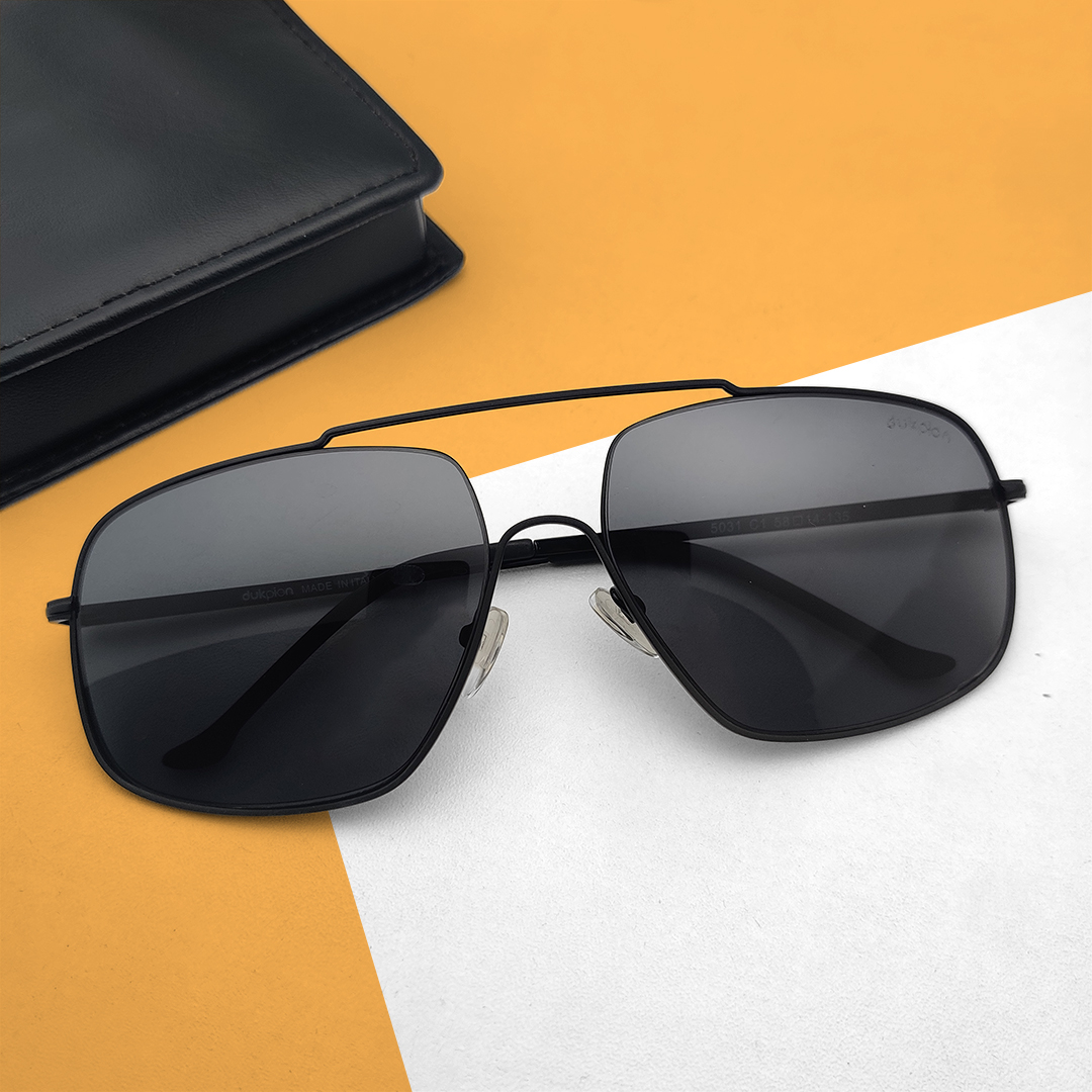 Double Bridge Metal Frame Sunglasses