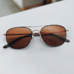 Double Bridge Stylish Metal sunglasses