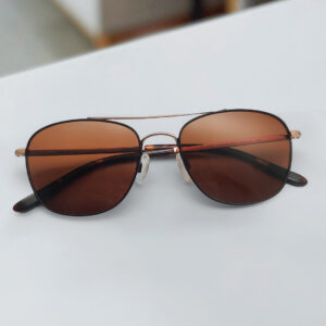 Double Bridge Stylish Metal sunglasses
