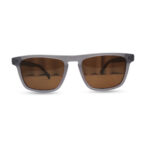 Transparent color square shape sunglasses