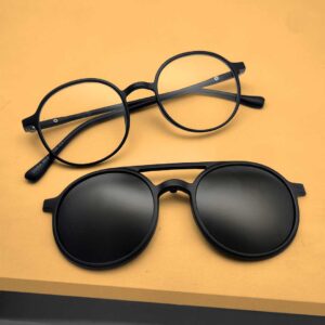 2 in 1 Round Shape Sunglasses