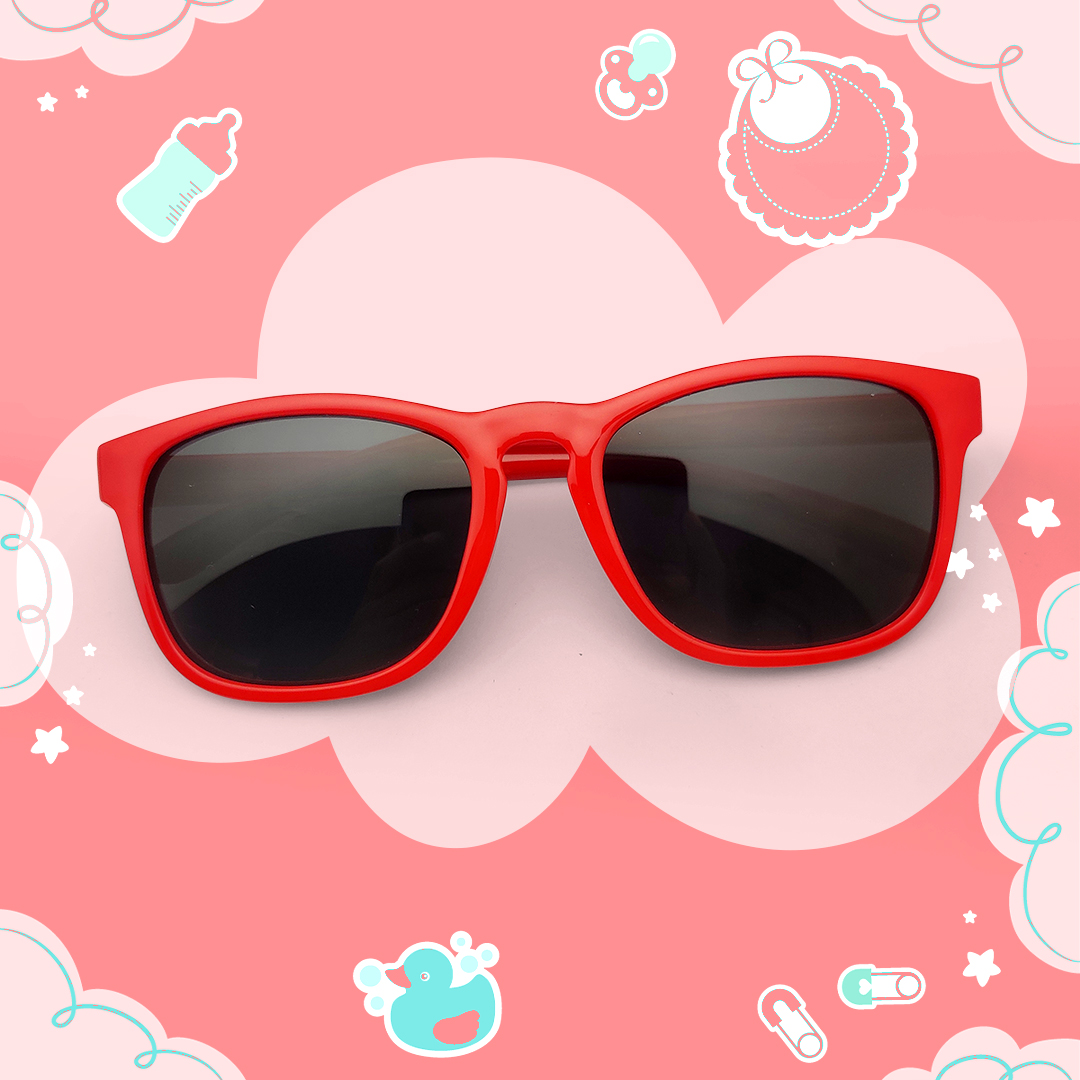 Red Color Stylish Baby Sunglasses