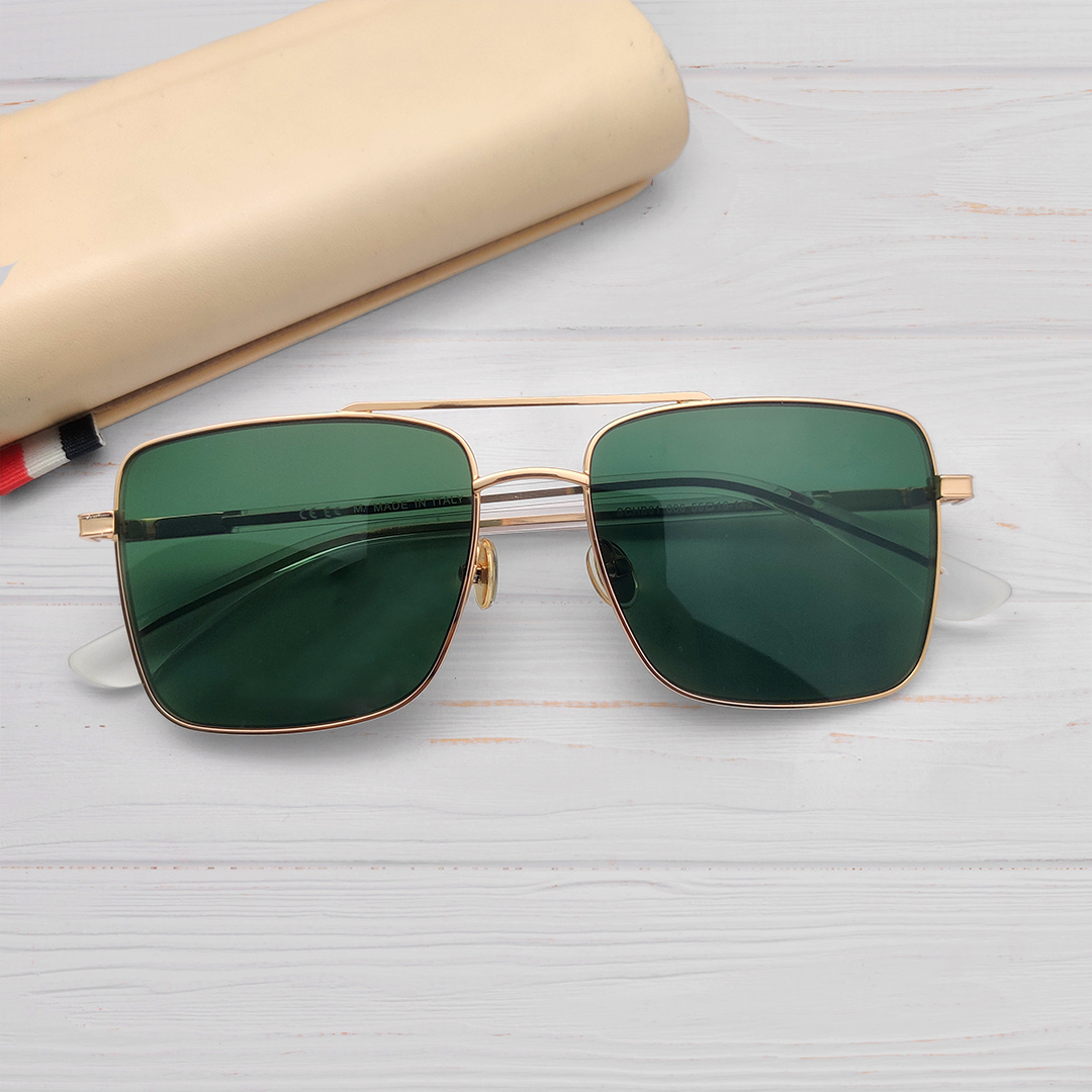 Square shape metal sunglasses