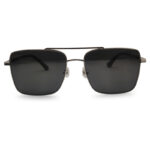 Square shape double bridge sunglasses
