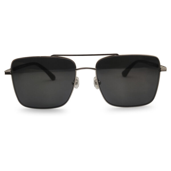 Square shape double bridge sunglasses