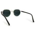 Transparent color round shape sunglasses