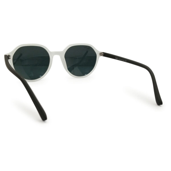 Transparent color round shape sunglasses