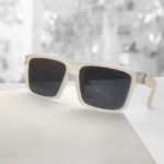 Square Shape White Transparent Color Sunglasses
