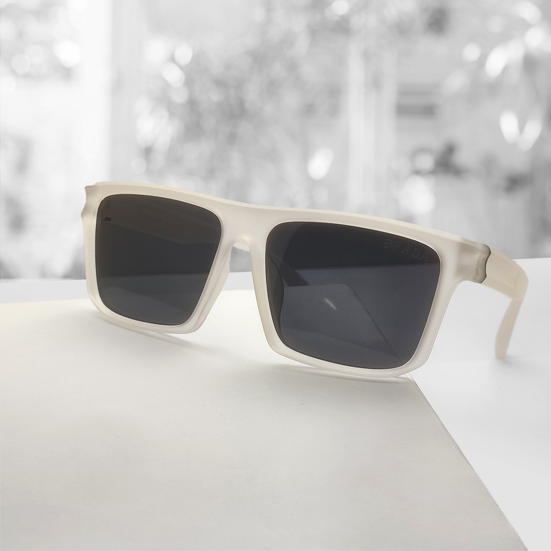 Square Shape White Transparent Color Sunglasses