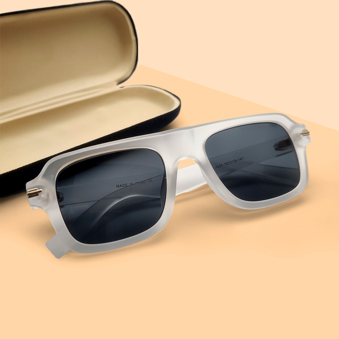New Arrived White Transparent Color Sunglasses
